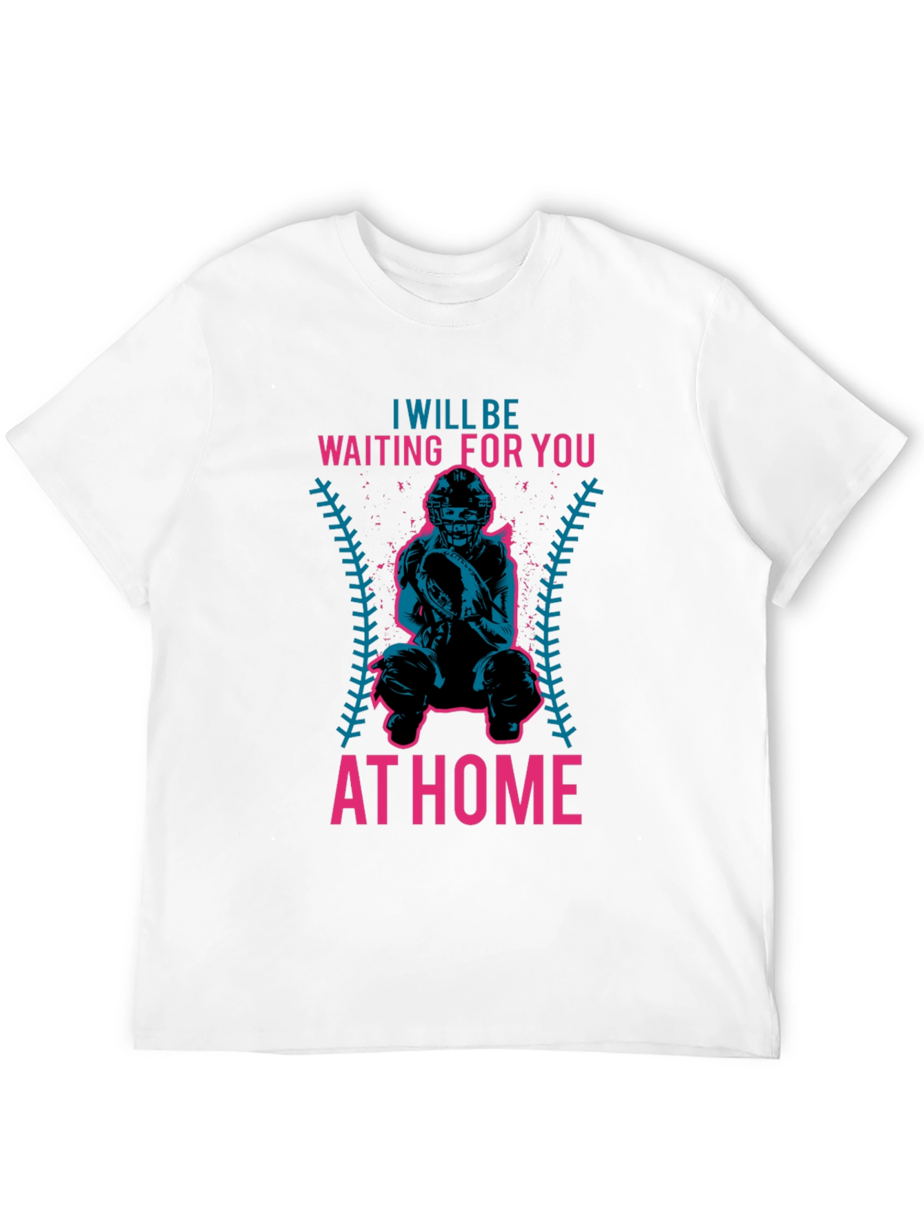 Waiting For You At Home Baseball T-Shirt