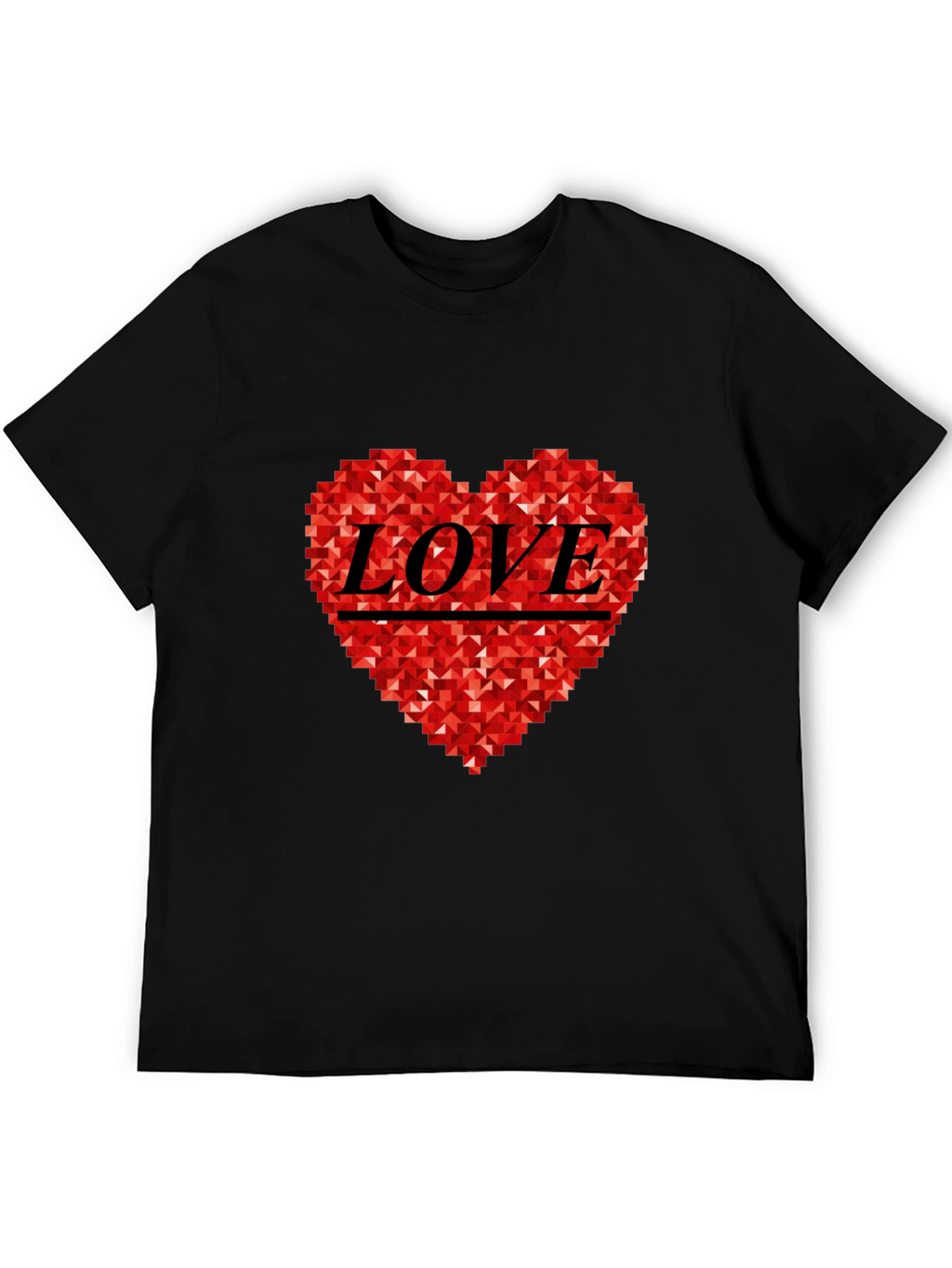 Geometric Love Heart Tee