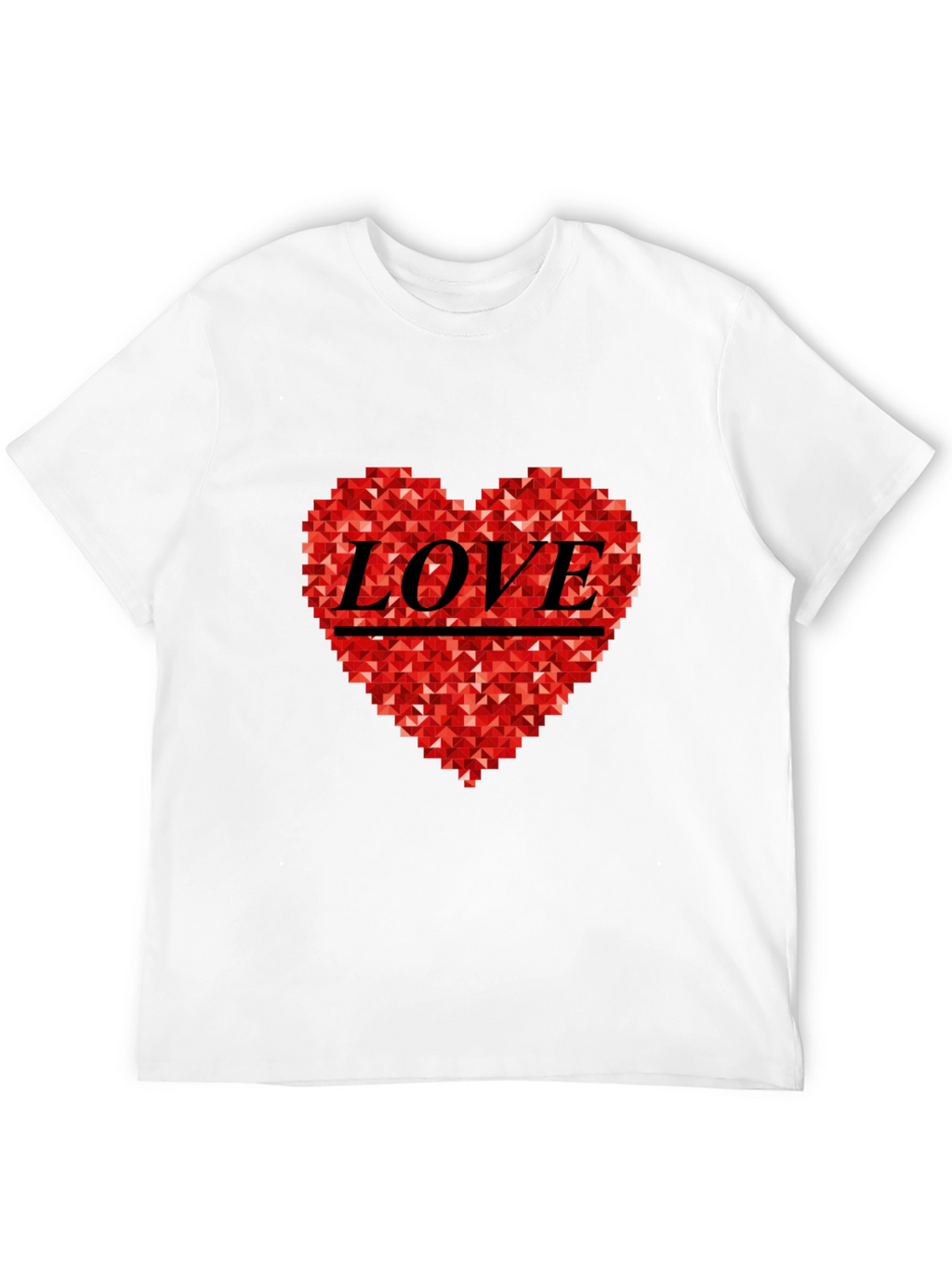 Geometric Love Heart Tee
