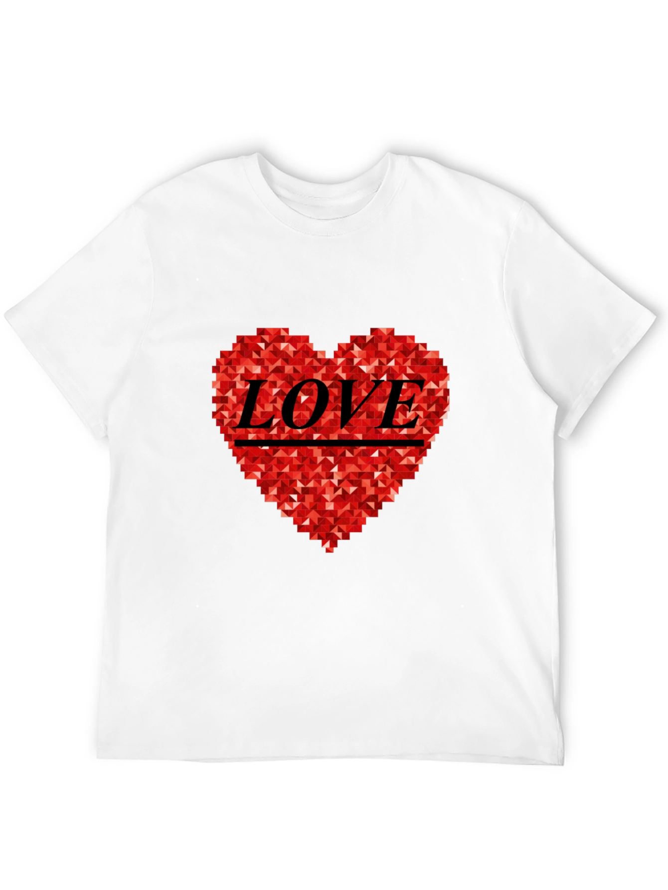 Geometric Love Heart Tee
