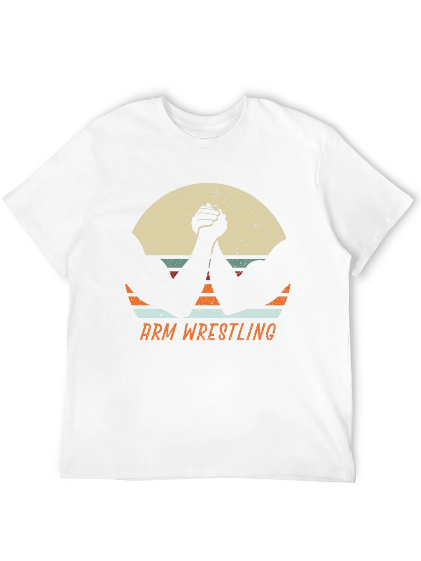 Vintage Arm Wrestling T-Shirt Black Graphic Tee