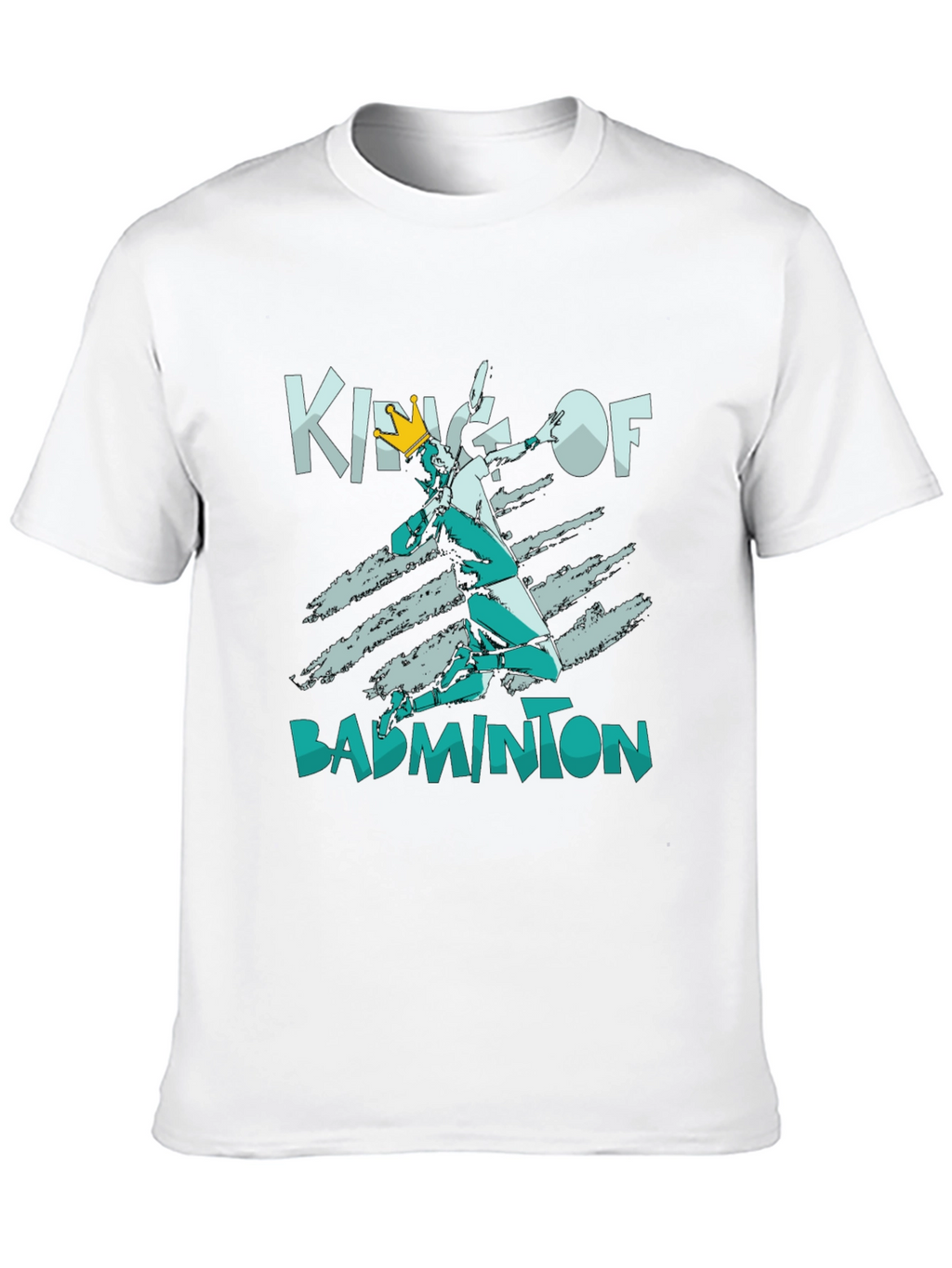King of Badminton Black T-Shirt
