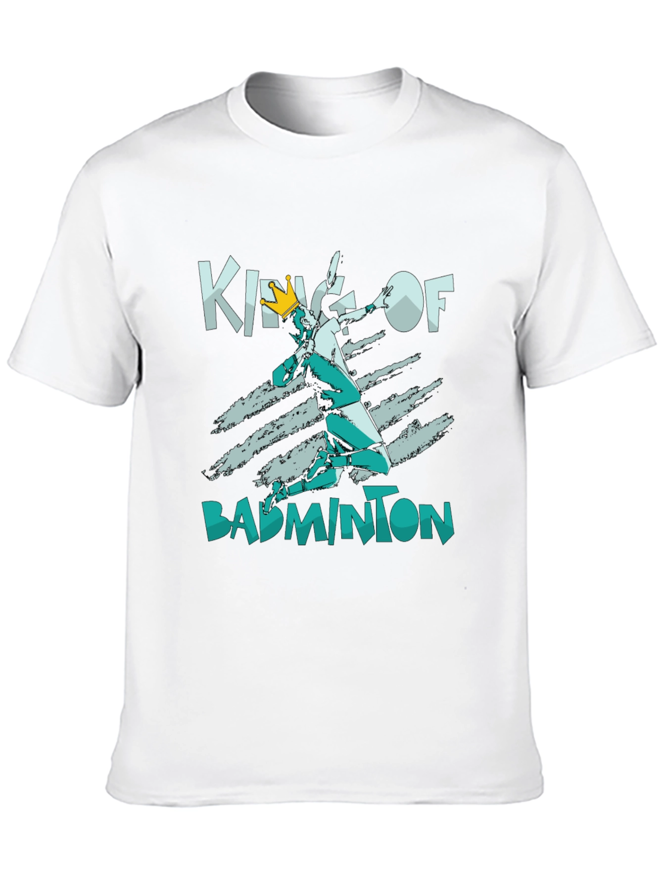 King of Badminton Black T-Shirt