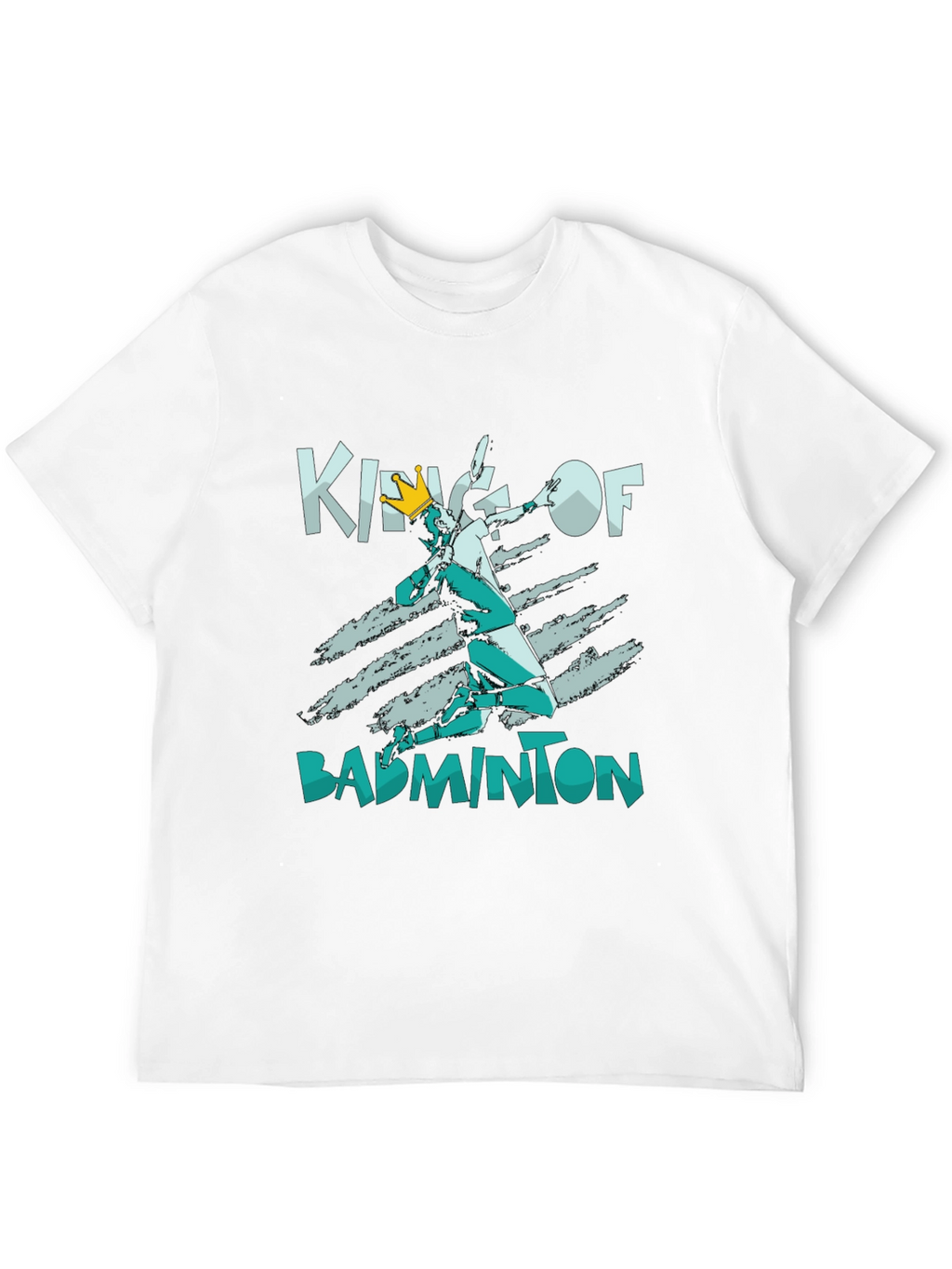 King of Badminton Black T-Shirt