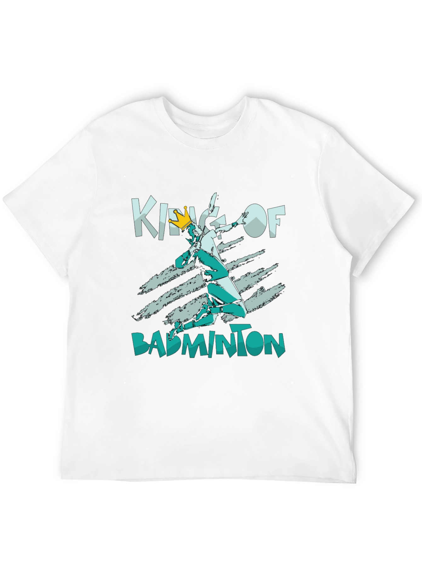 King of Badminton Black T-Shirt