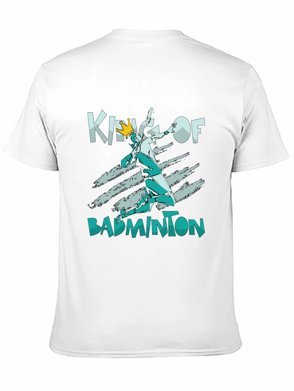 King of Badminton Black T-Shirt