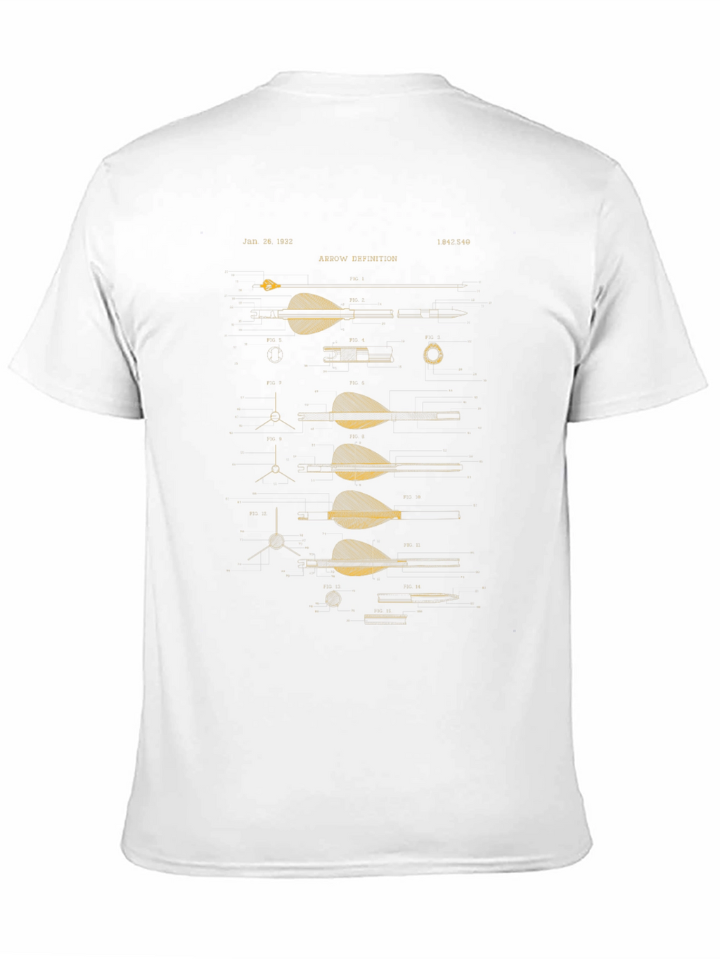 Arrow Blueprint Graphic Tee - Archery Lover Gift