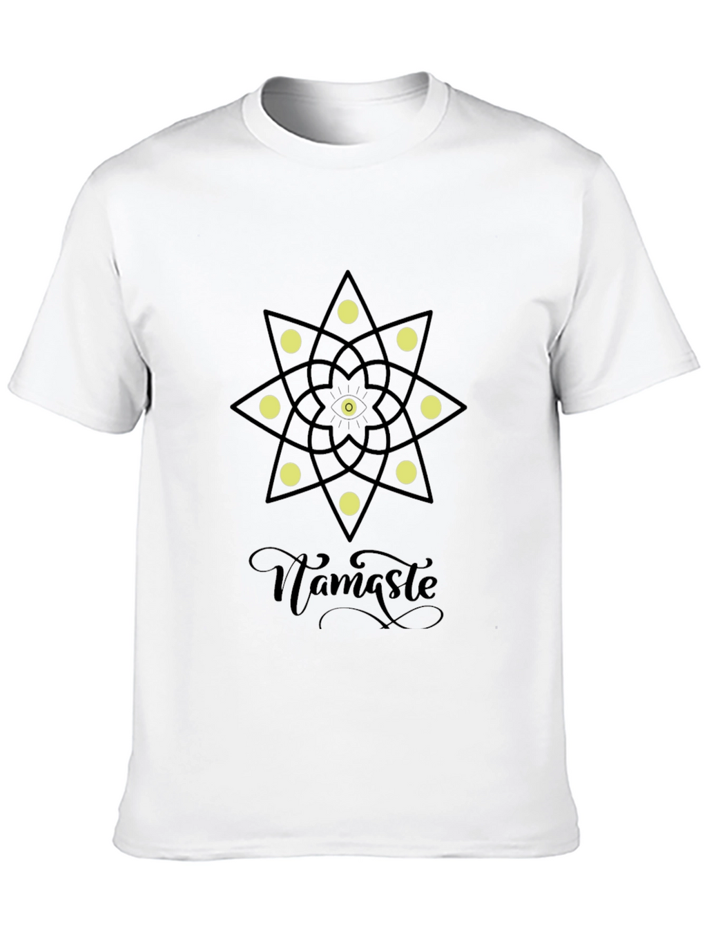 Namaste Mandala Graphic Black T-Shirt