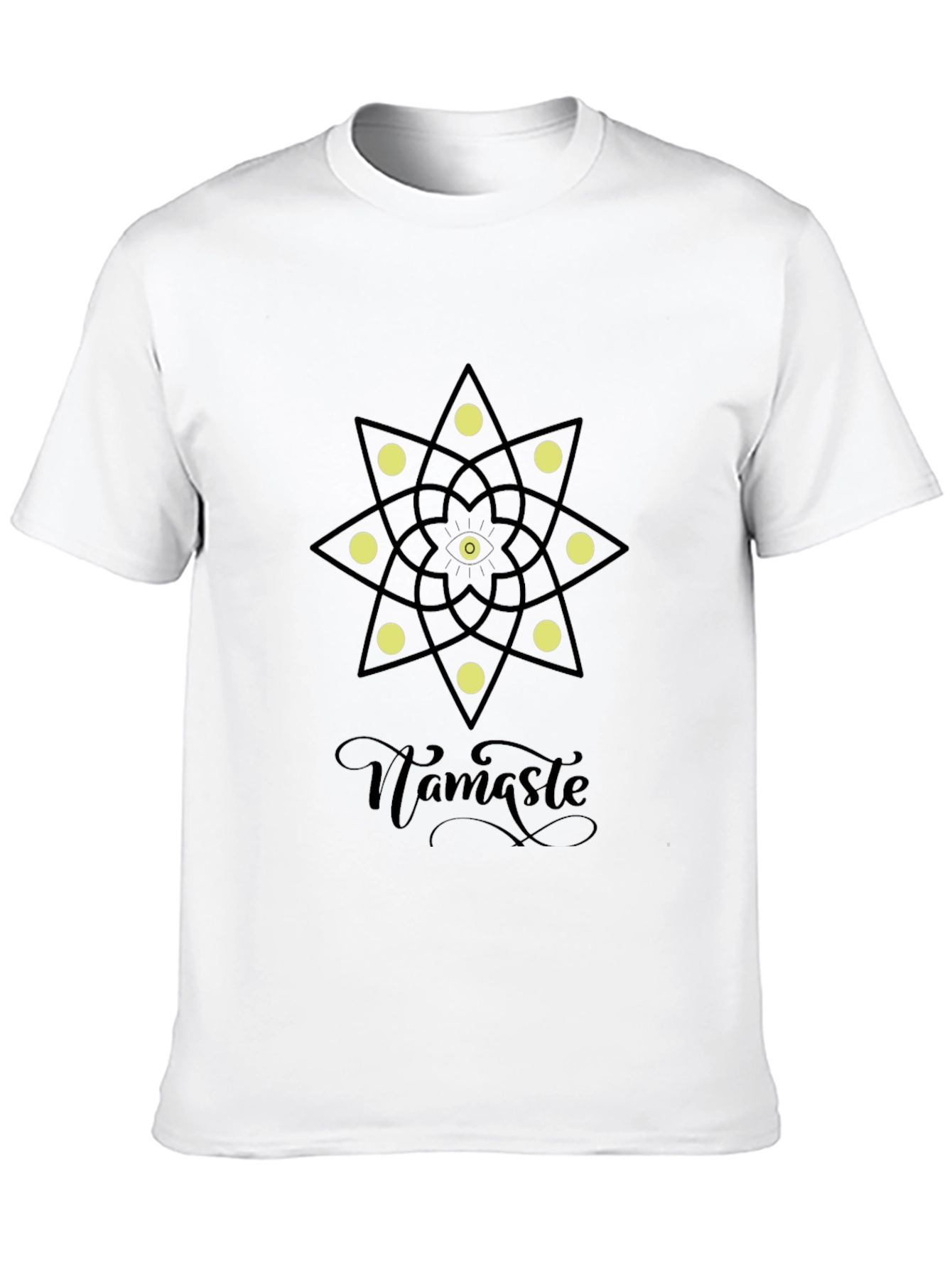 Namaste Mandala Graphic Black T-Shirt