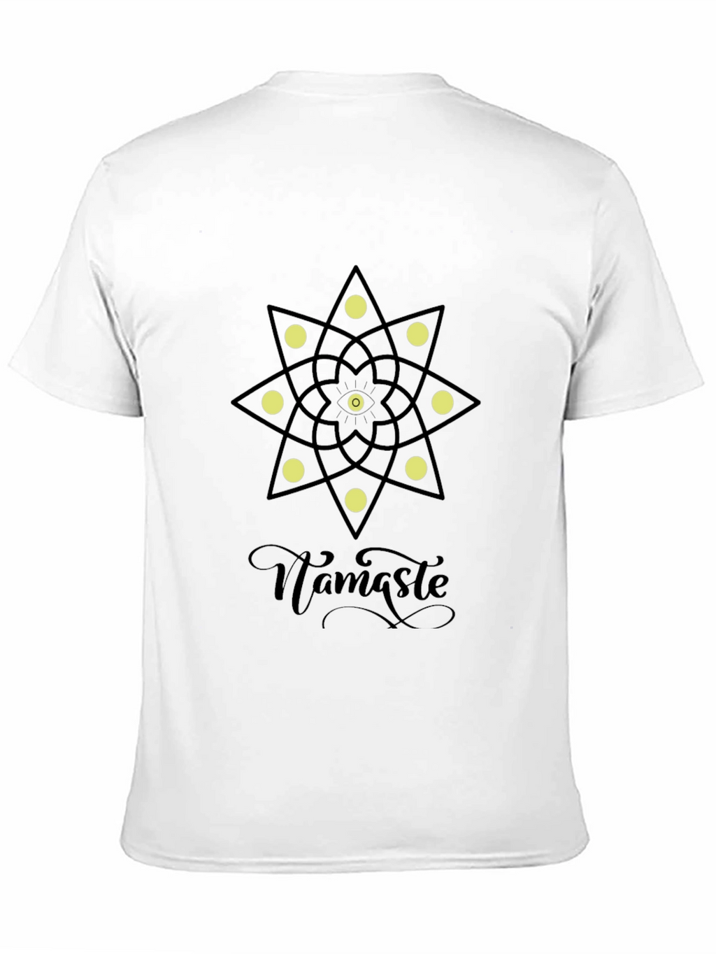 Namaste Mandala Graphic Black T-Shirt
