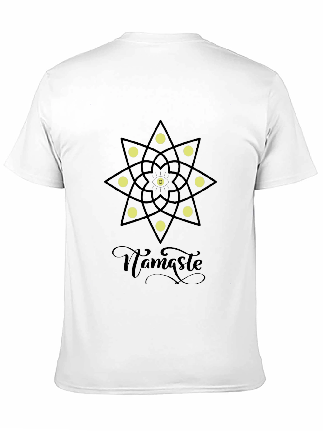 Namaste Mandala Graphic Black T-Shirt