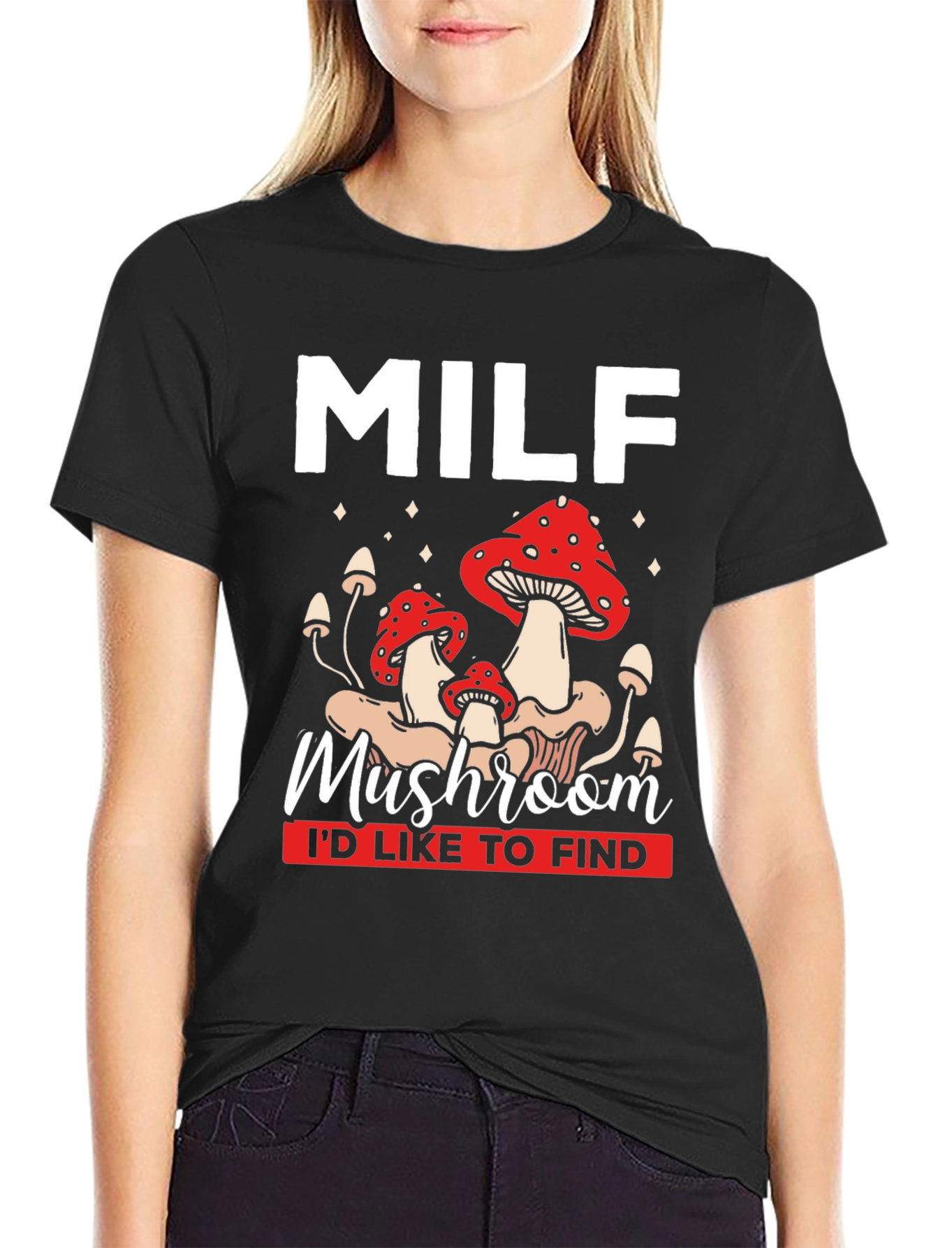 MILF Mushroom T-Shirt Funny Graphic Tee