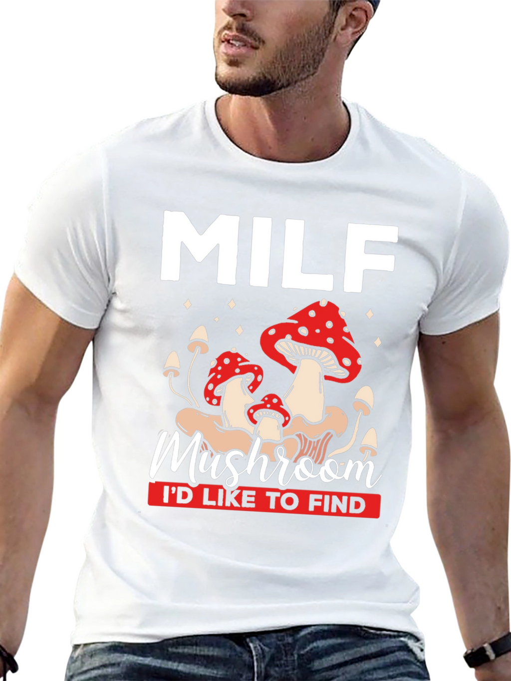 MILF Mushroom T-Shirt Funny Graphic Tee