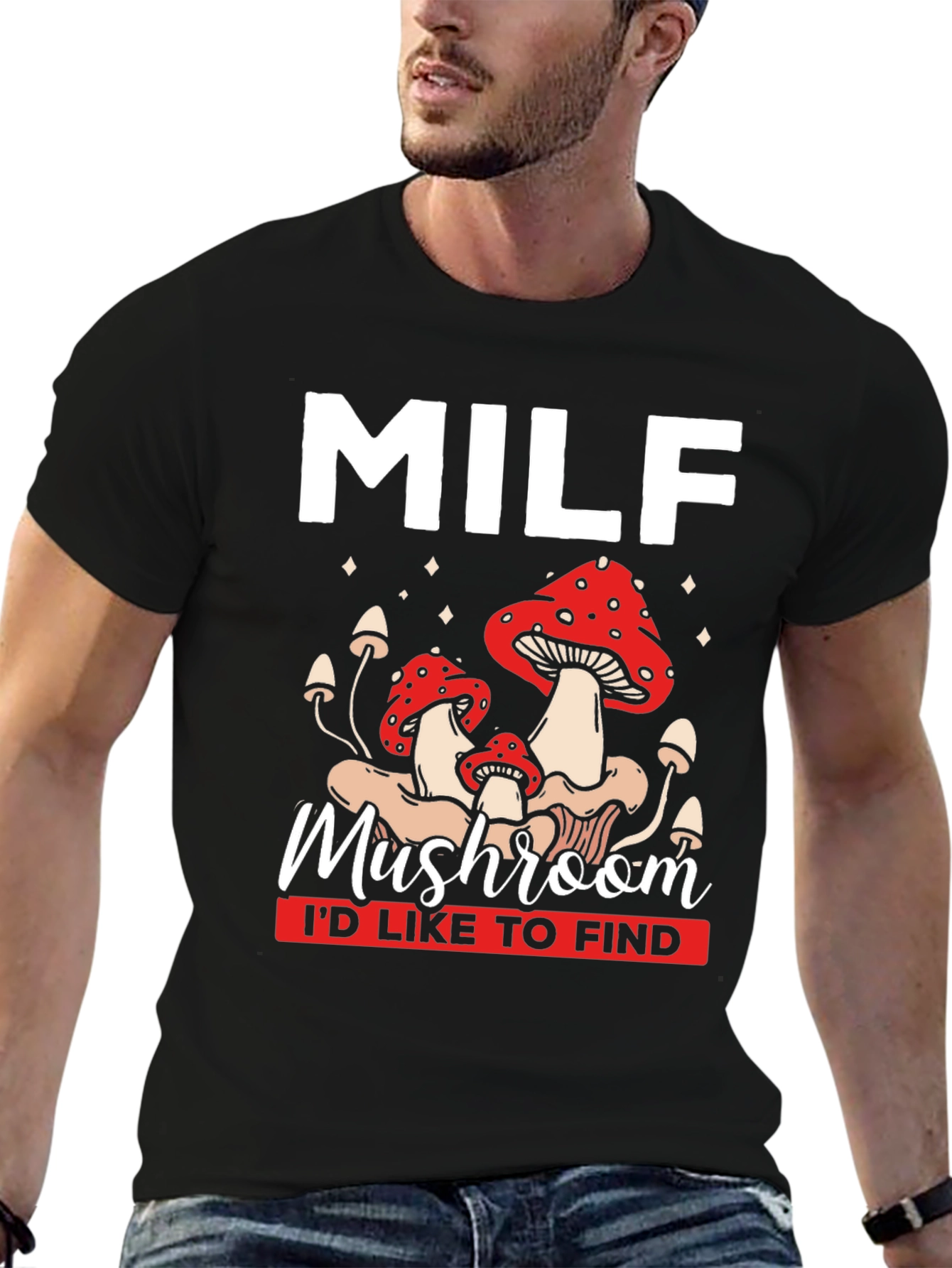 MILF Mushroom T-Shirt Funny Graphic Tee