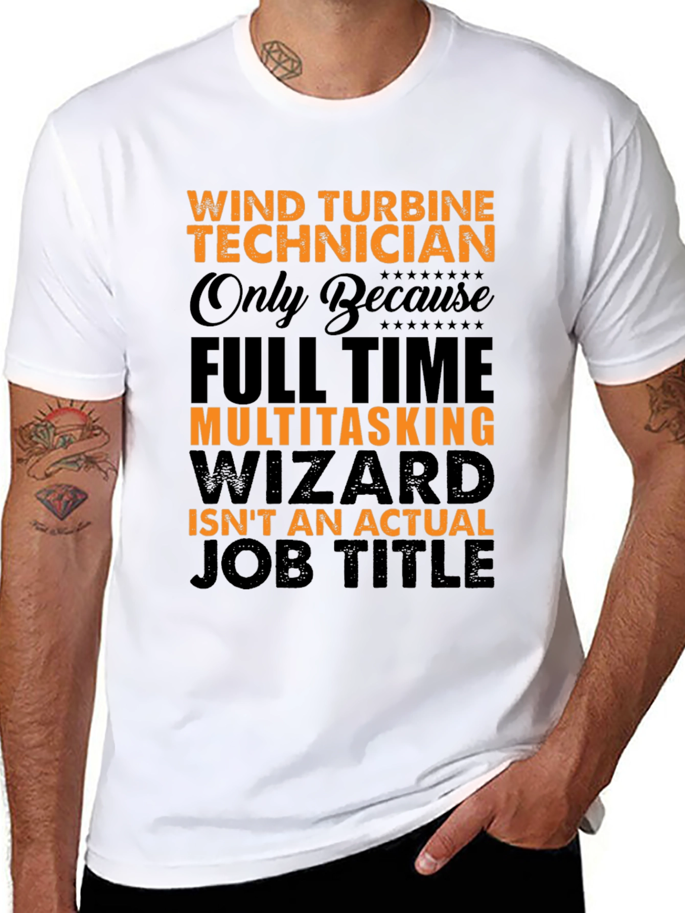 Wind Turbine Technician Novelty T-Shirt