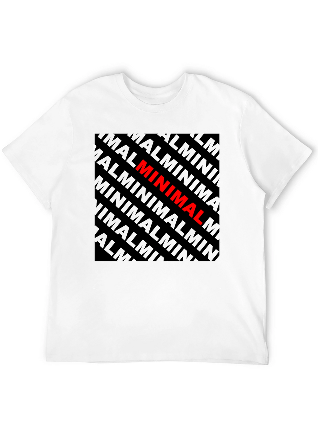 Minimalist Graphic Tee - Black Cotton T-Shirt