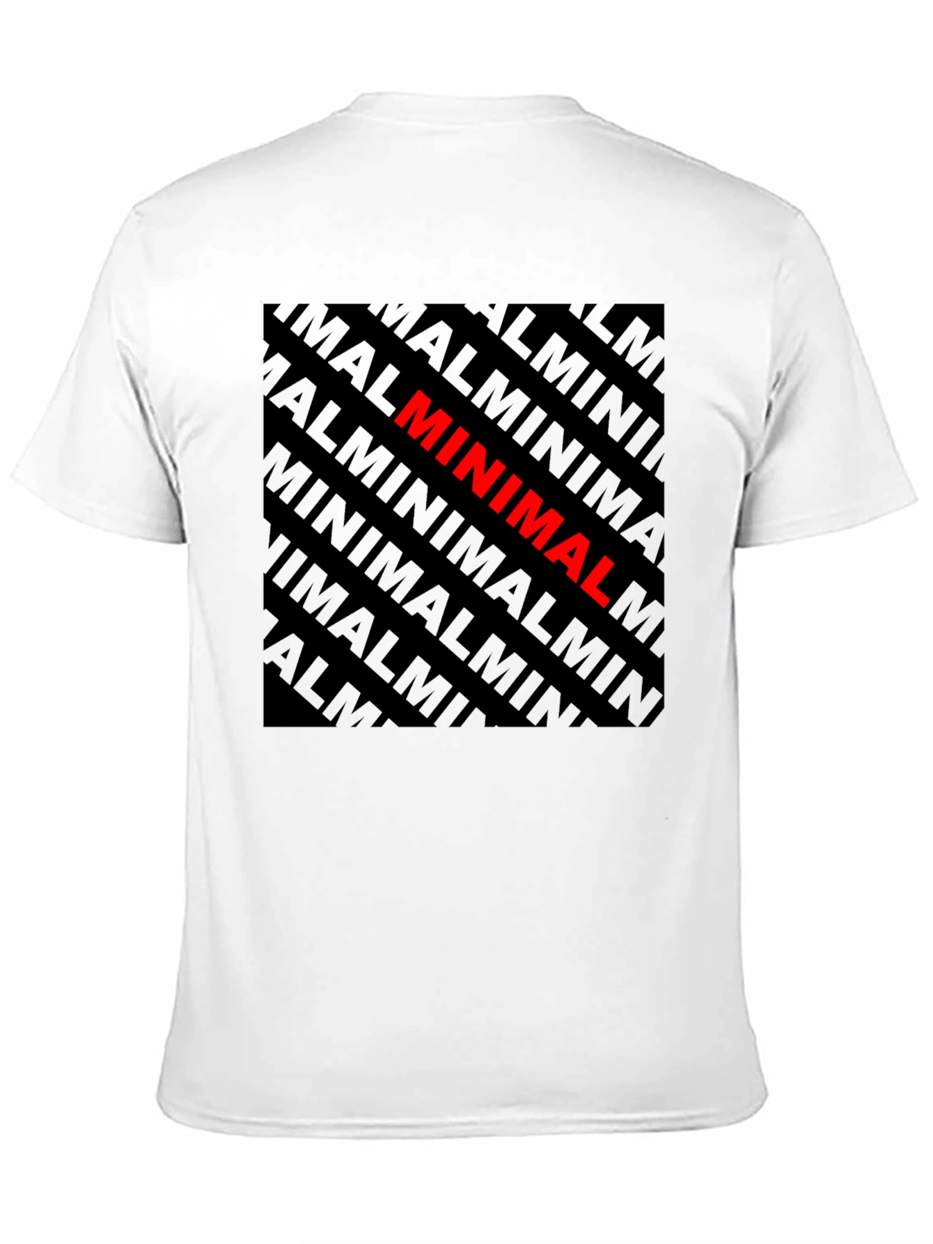 Minimalist Graphic Tee - Black Cotton T-Shirt