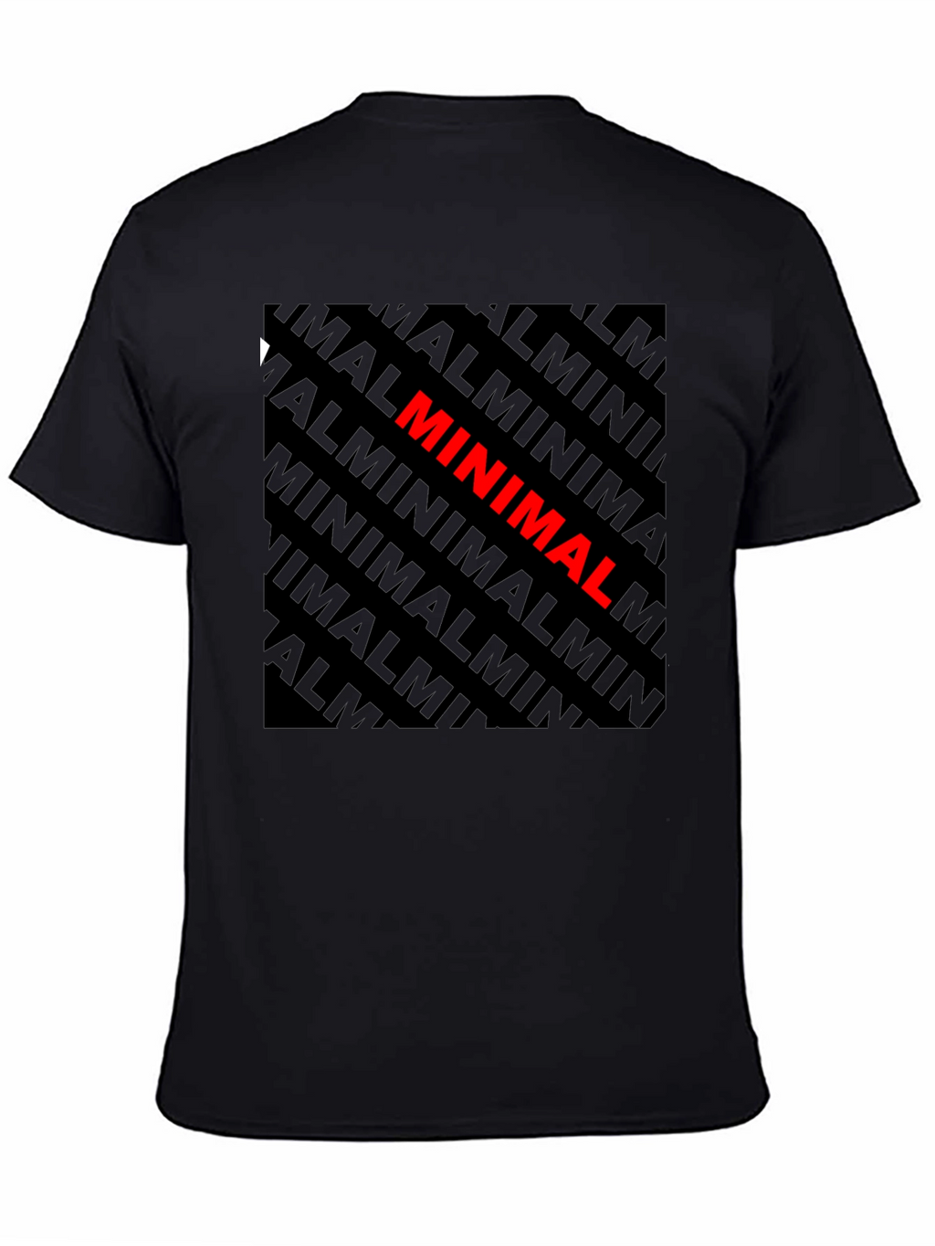 Minimalist Graphic Tee - Black Cotton T-Shirt