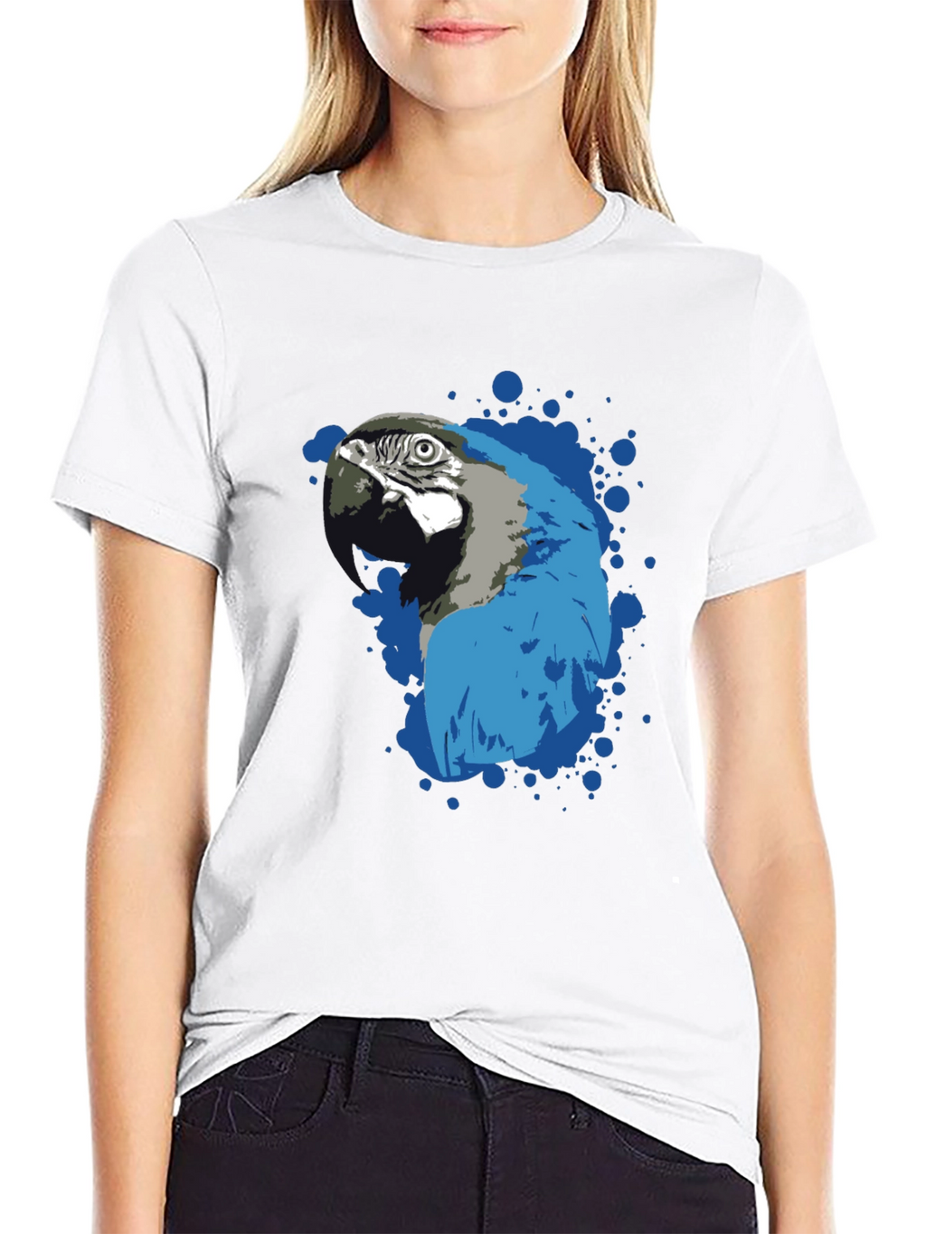 Parrot Splash Graphic T-Shirt - Stylish Mens Tee