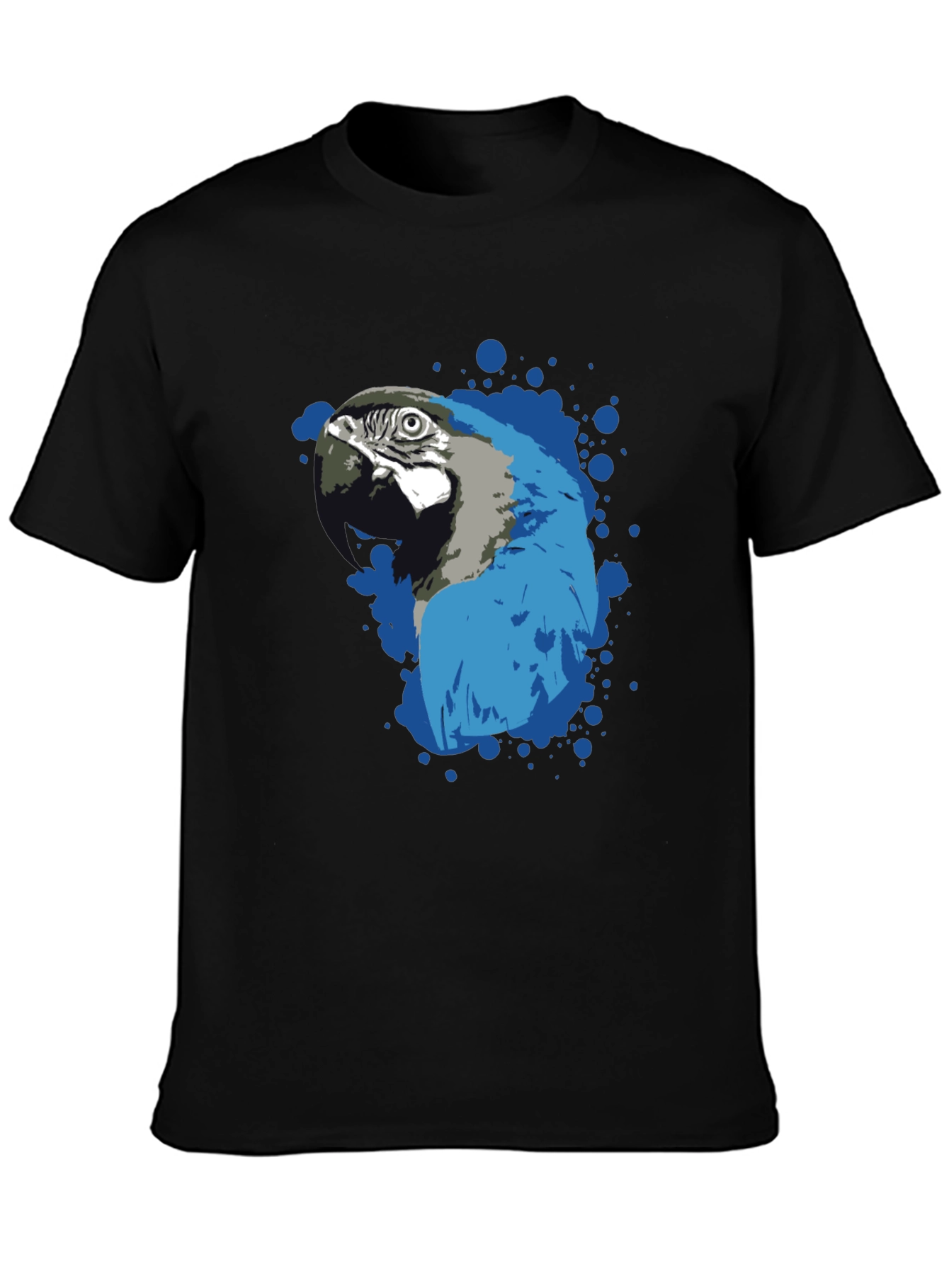 Parrot Splash Graphic T-Shirt - Stylish Mens Tee