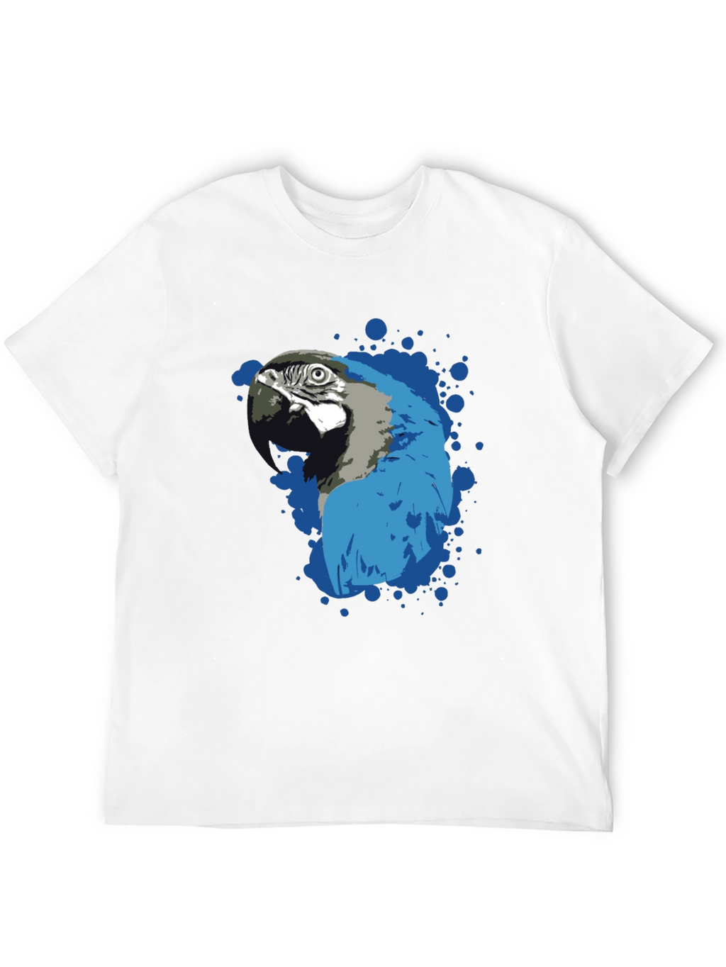 Parrot Splash Graphic T-Shirt - Stylish Mens Tee
