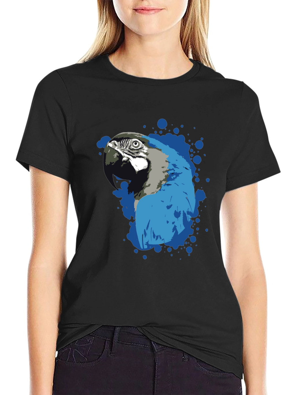 Parrot Splash Graphic T-Shirt - Stylish Mens Tee