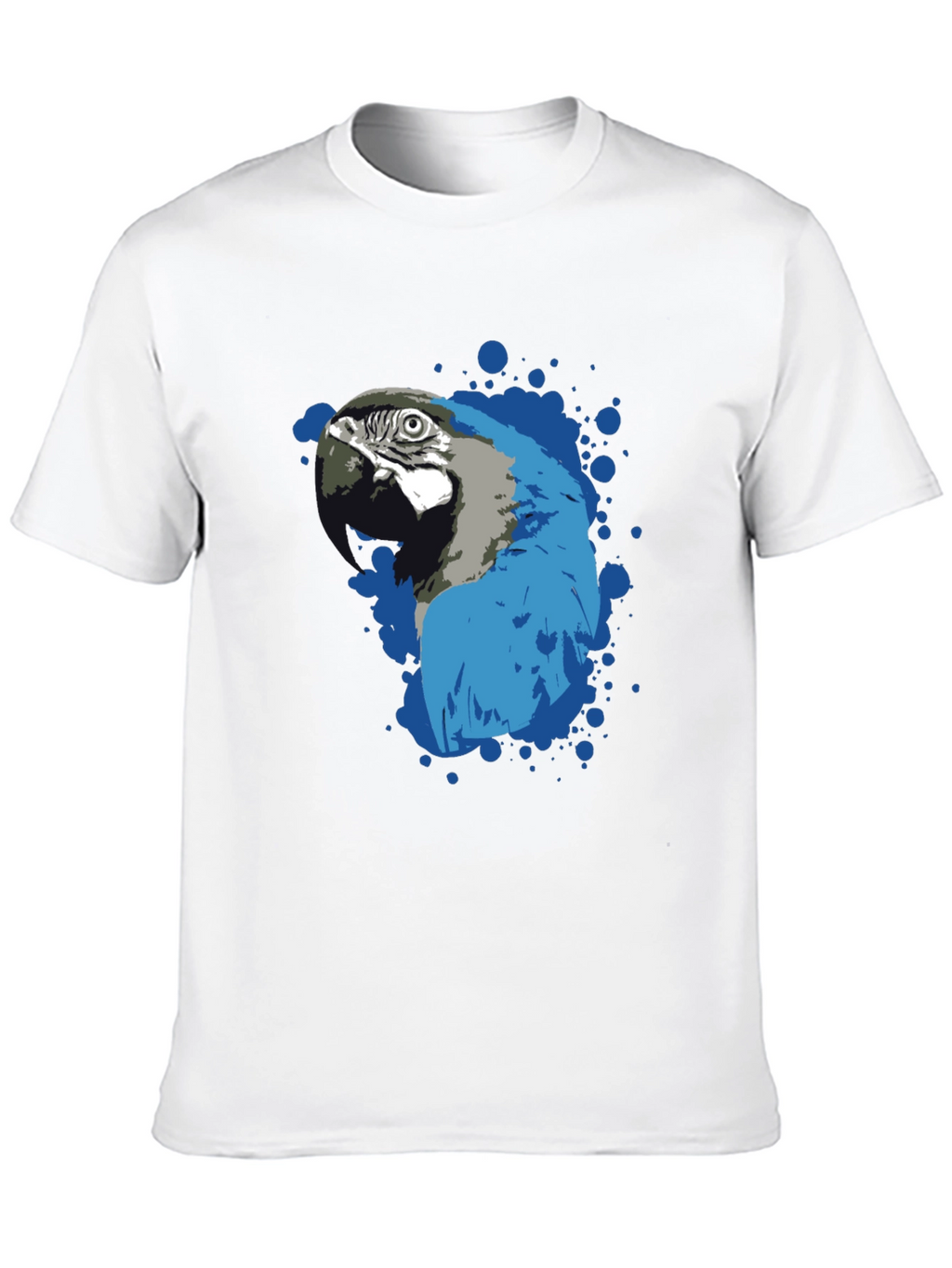 Parrot Splash Graphic T-Shirt - Stylish Mens Tee