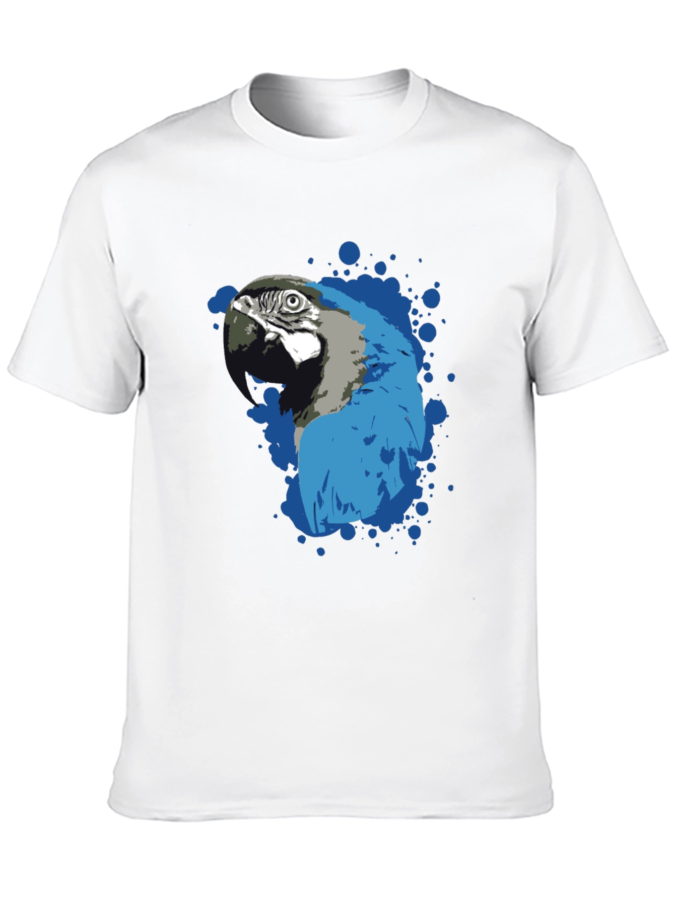 Parrot Splash Graphic T-Shirt - Stylish Mens Tee