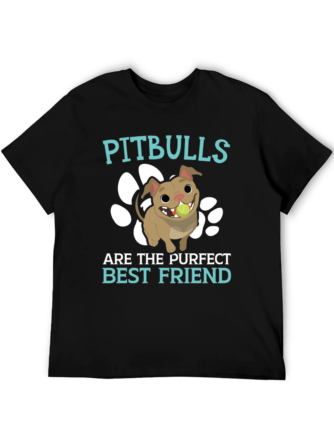 Pitbulls Purfect Best Friend Graphic Tee