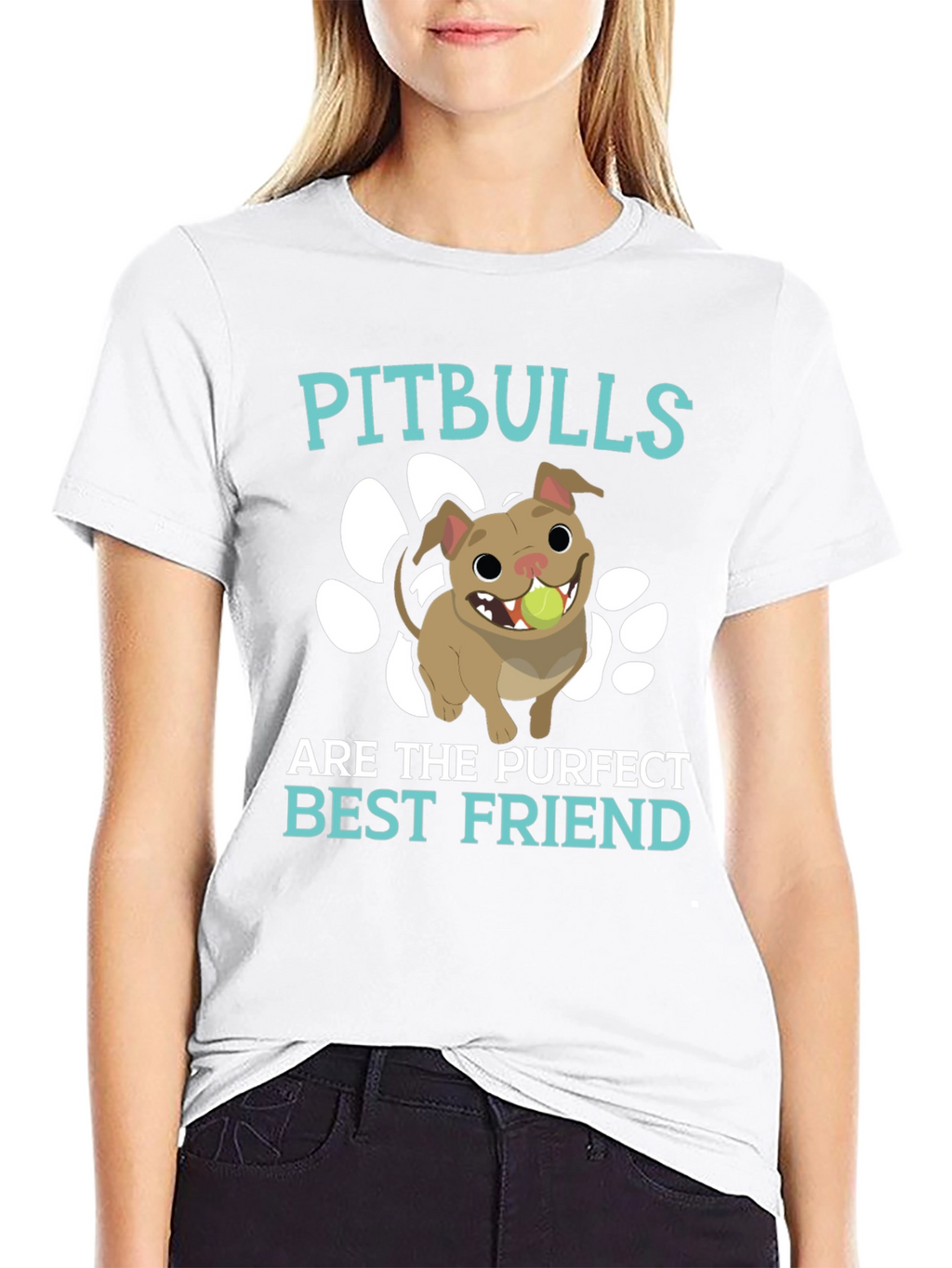 Pitbulls Purfect Best Friend Graphic Tee