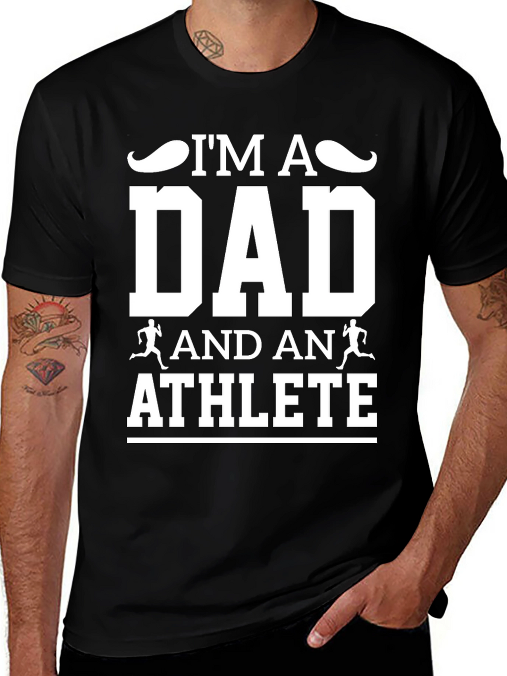 Im A Dad And An Athlete Graphic T-Shirt