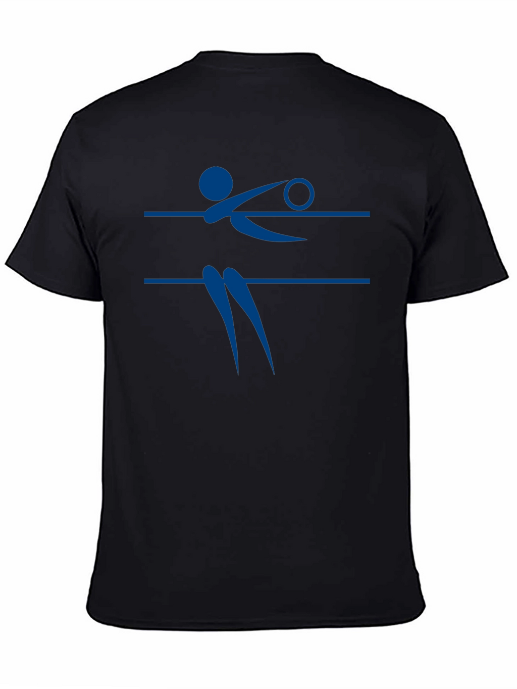 Volleyball Player Graphic Tee - Black