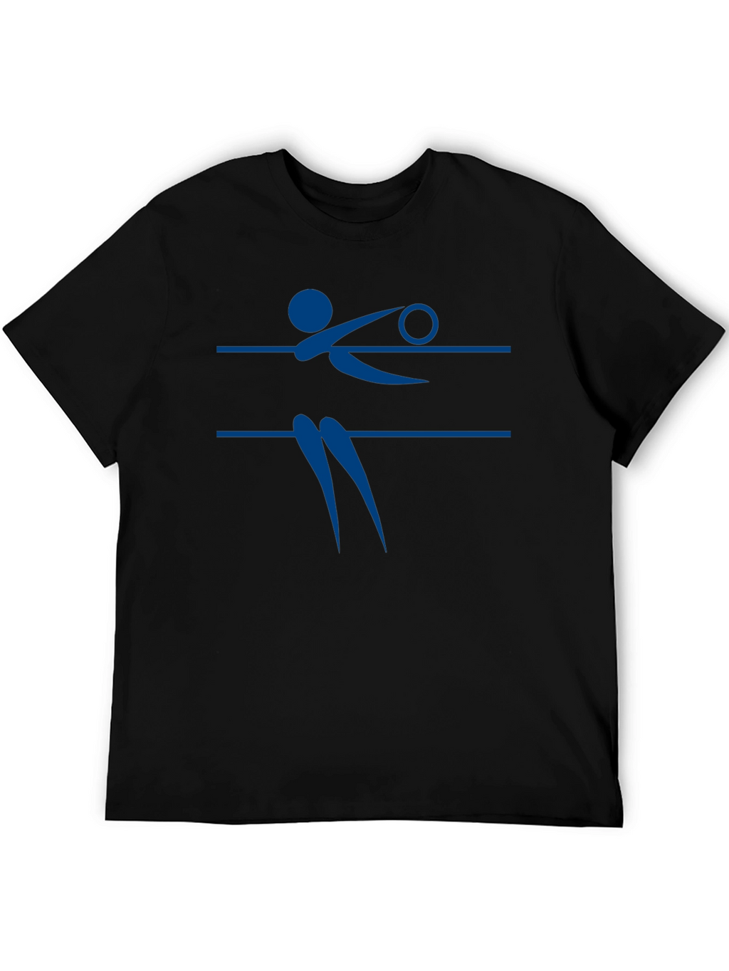 Volleyball Player Graphic Tee - Black