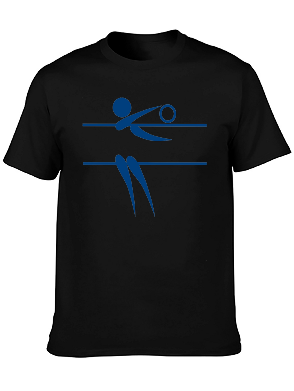Volleyball Player Graphic Tee - Black