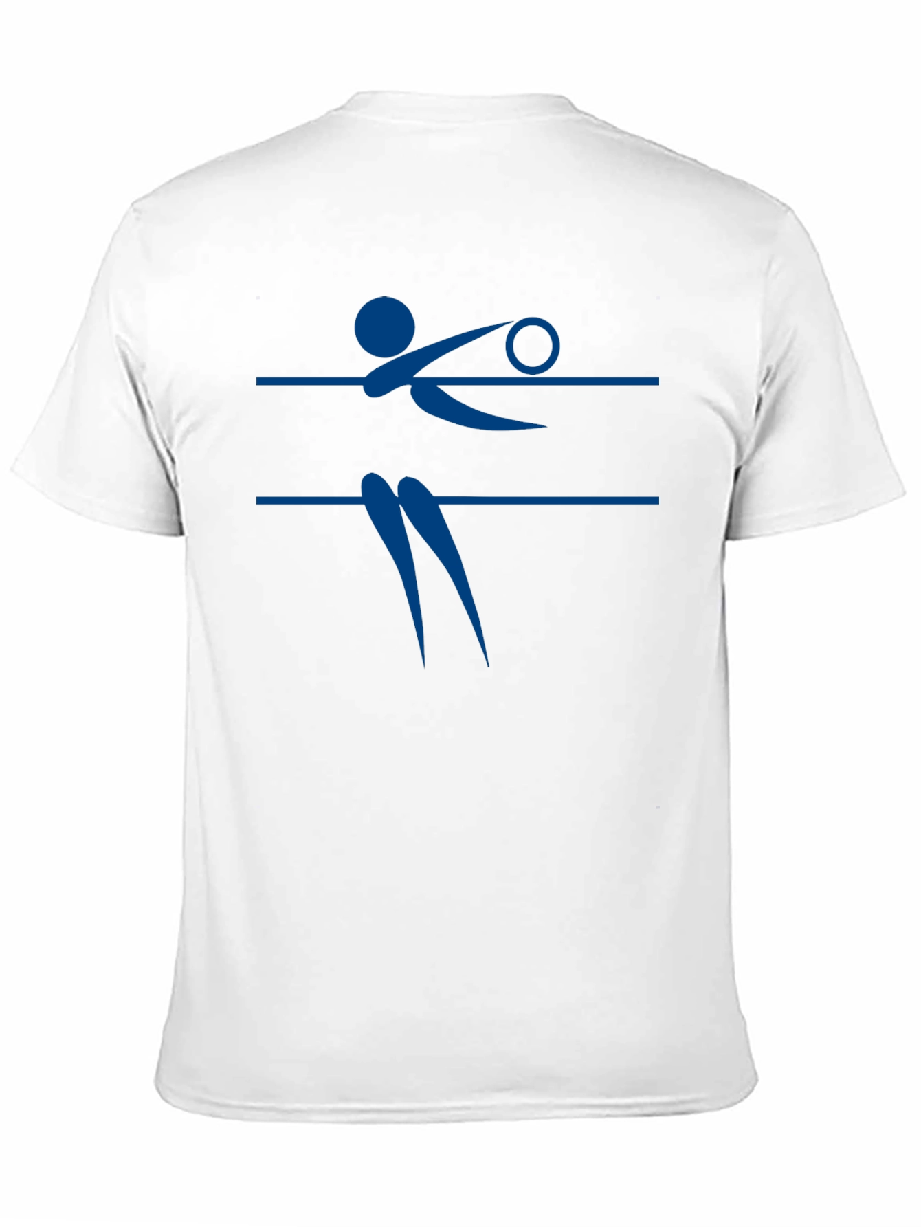 Volleyball Player Graphic Tee - Black