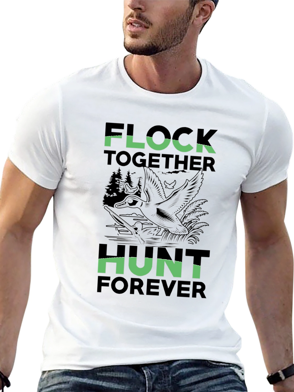 Flock Together Hunt Forever Graphic Tee