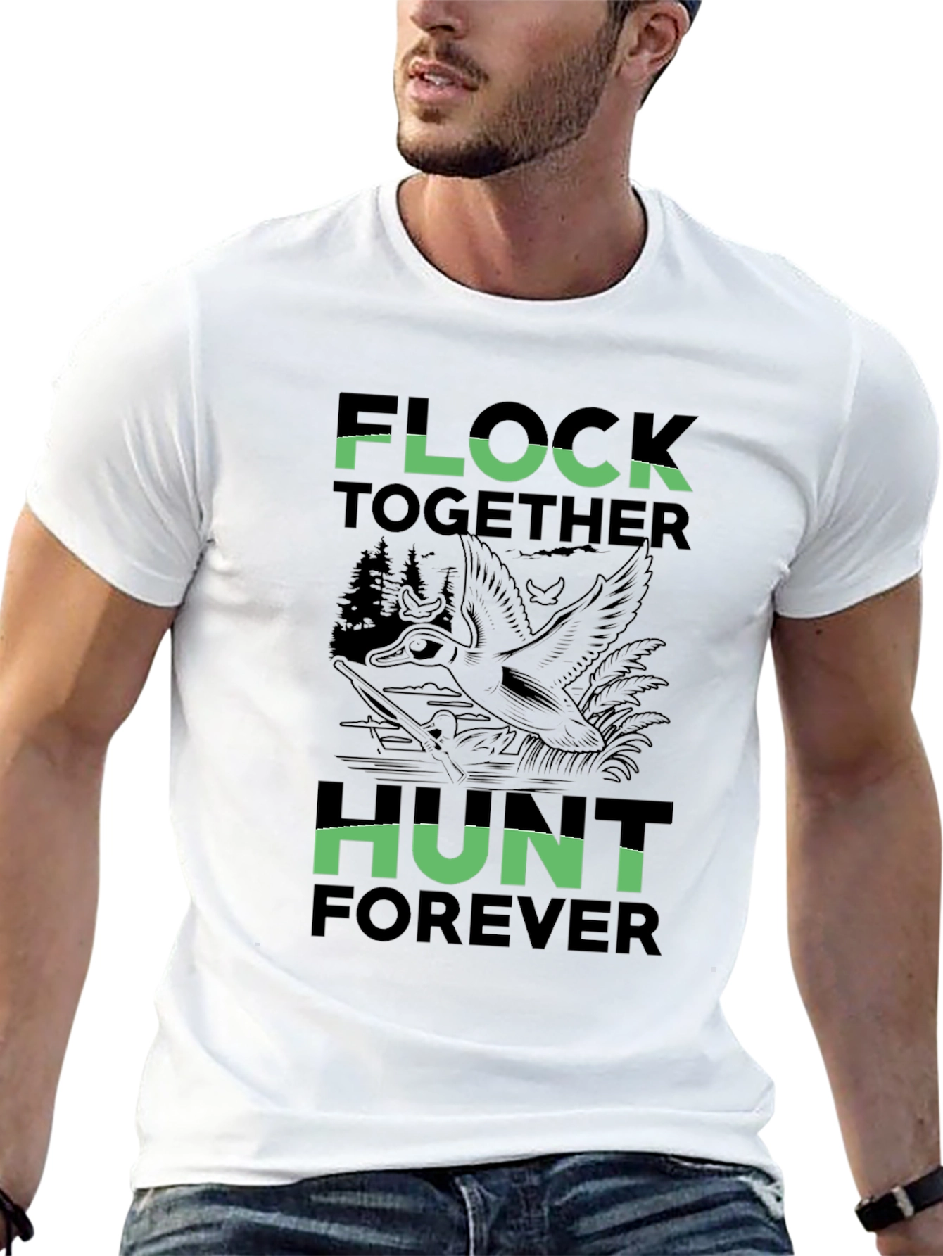 Flock Together Hunt Forever Graphic Tee