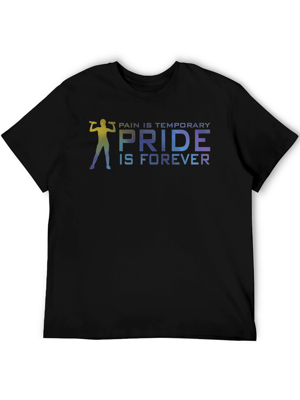 Pride Forever Gym T-Shirt - Black Cotton Blend