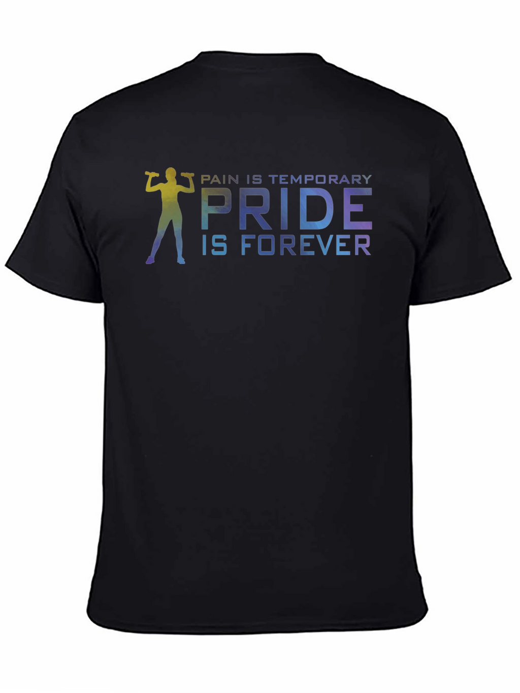Pride Forever Gym T-Shirt - Black Cotton Blend