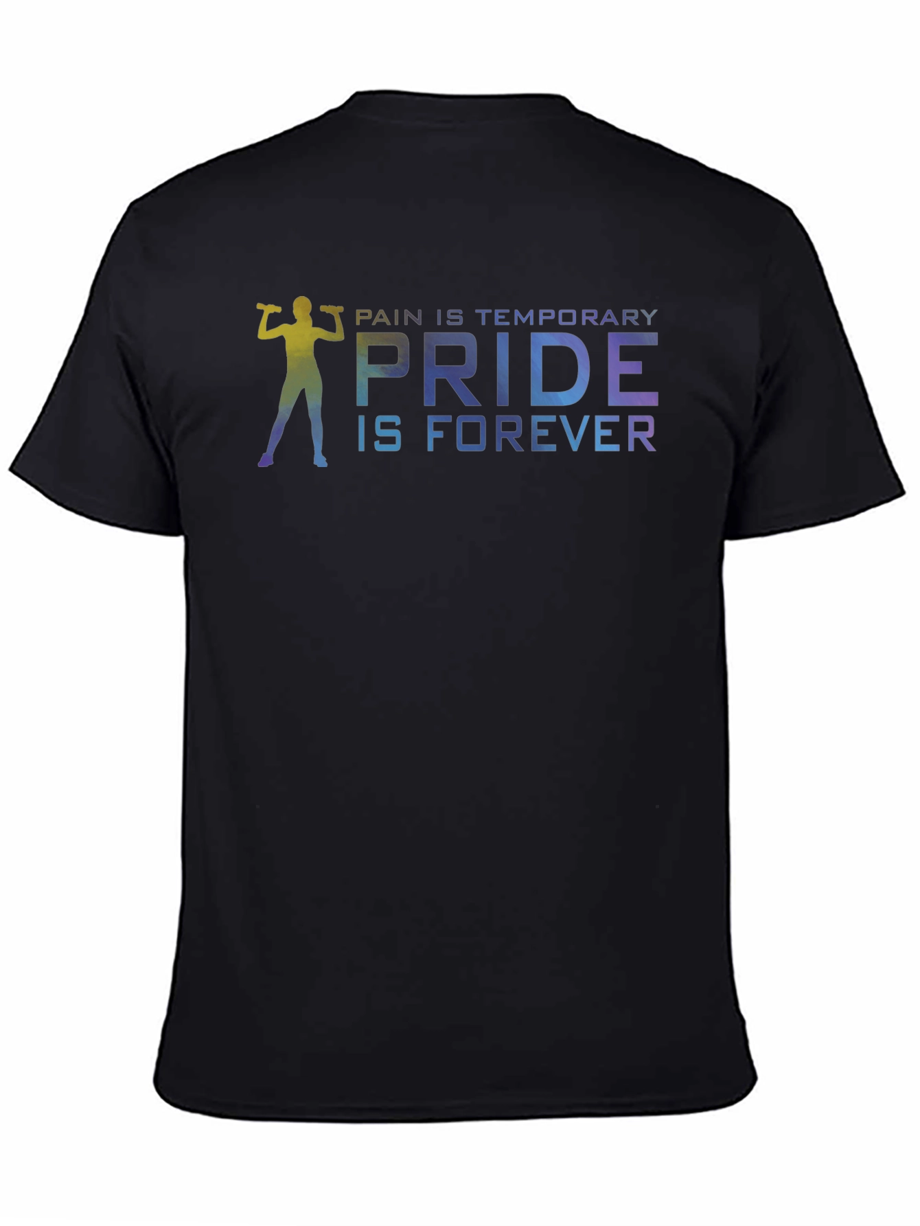 Pride Forever Gym T-Shirt - Black Cotton Blend