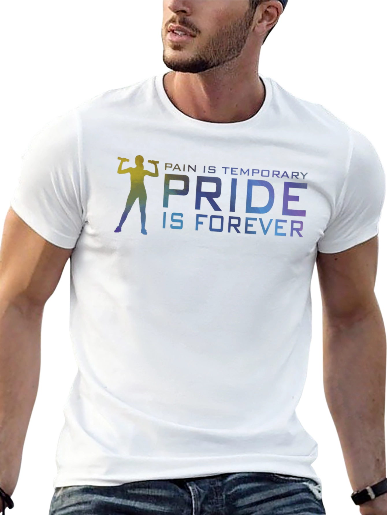 Pride Forever Gym T-Shirt - Black Cotton Blend