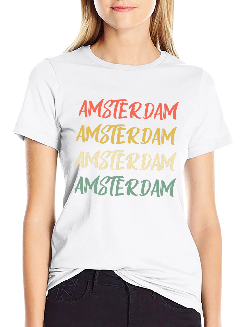 Amsterdam Retro Style Graphic Tee