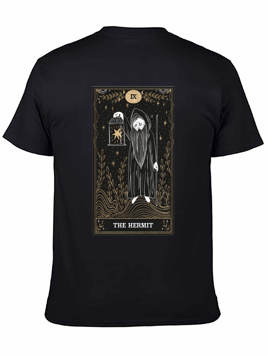 The Hermit Tarot Card Graphic T-Shirt
