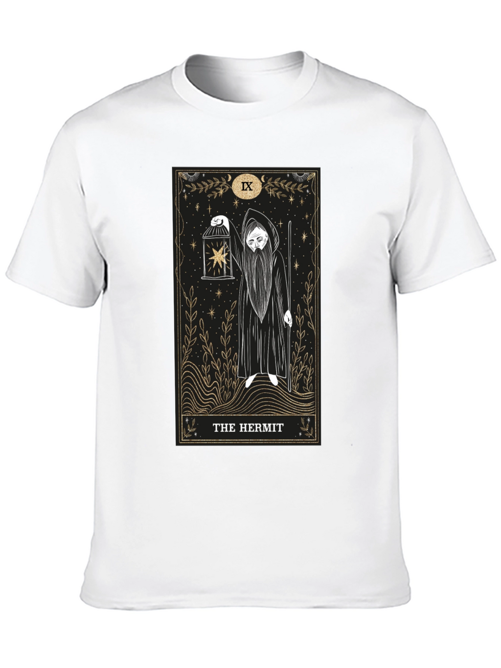 The Hermit Tarot Card Graphic T-Shirt