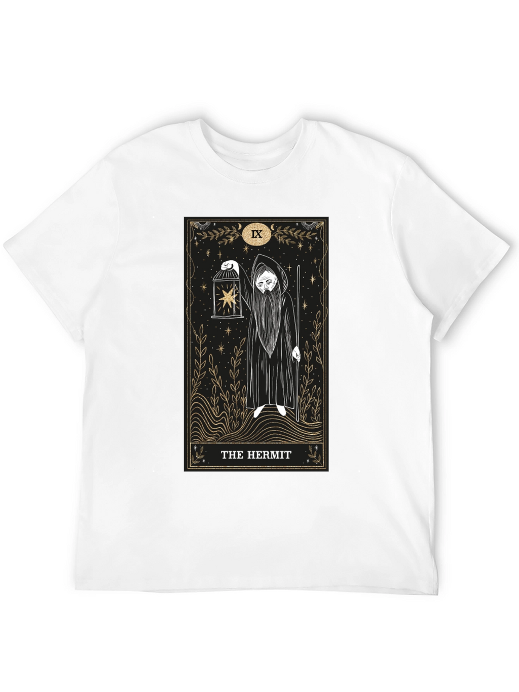 The Hermit Tarot Card Graphic T-Shirt