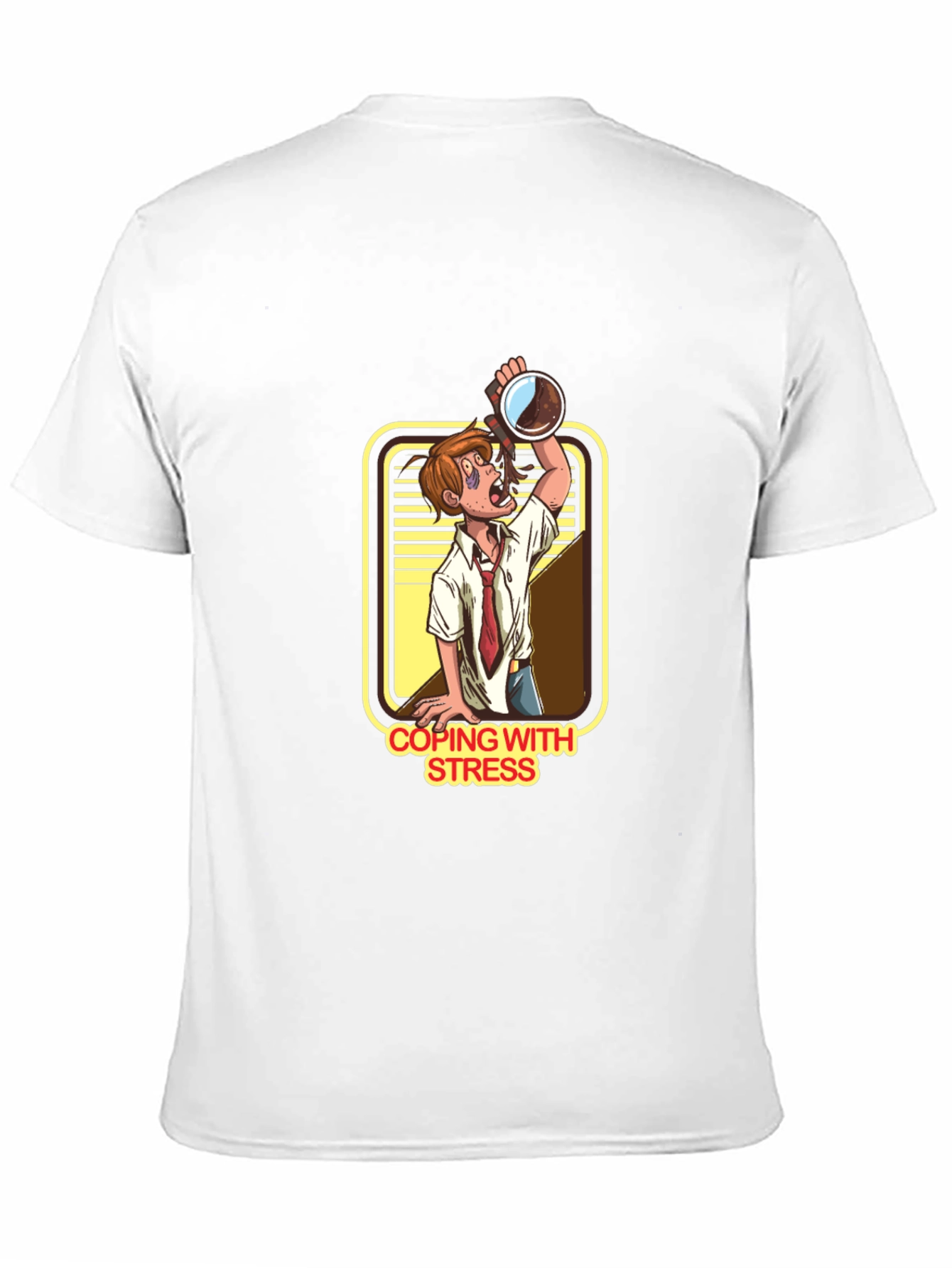 Coping With Stress Cartoon T-Shirt