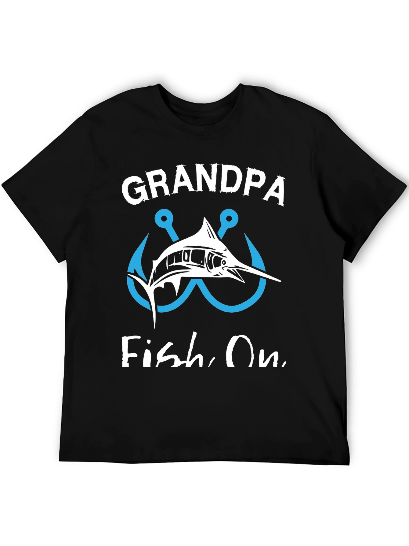 Grandpa Fish On Graphic T-Shirt