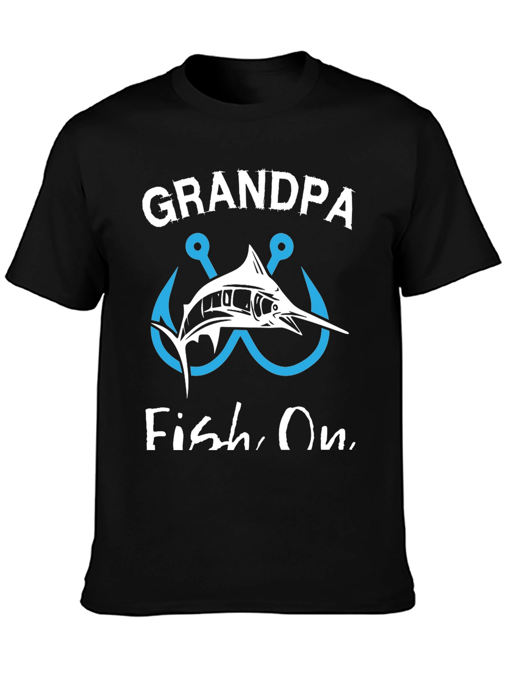 Grandpa Fish On Graphic T-Shirt