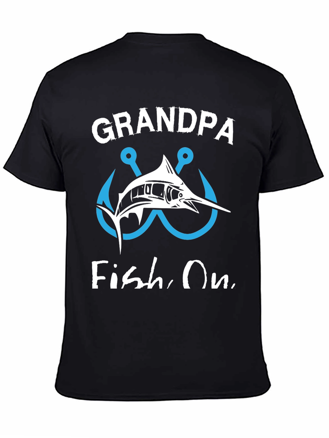 Grandpa Fish On Graphic T-Shirt