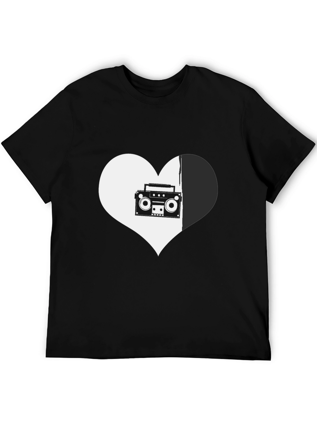 Retro Music Heart Graphic Tee